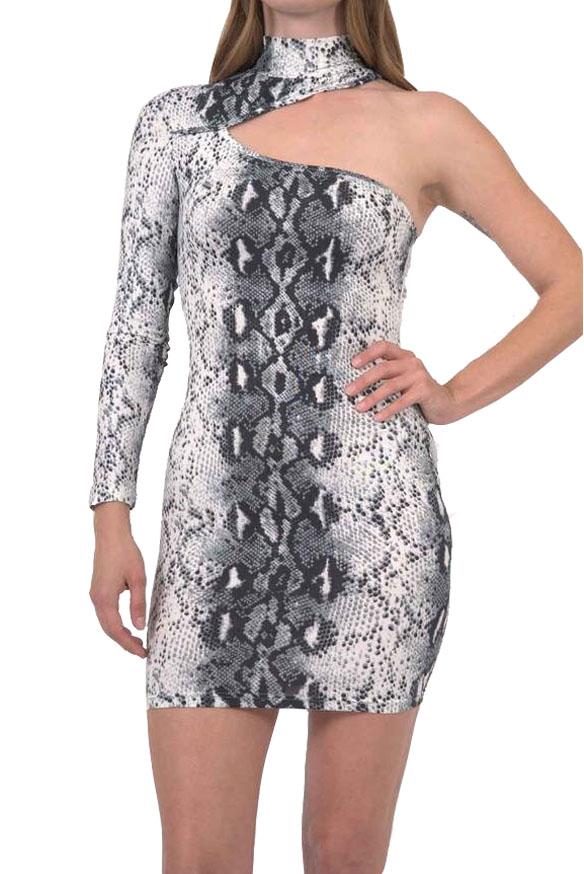 Reeves One-Sleeve Snake Print Mini Dress – Anthony's Emporium