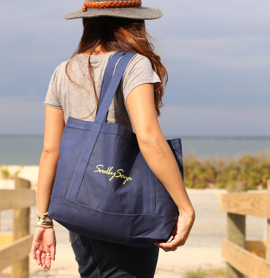 Navy Tote Bag