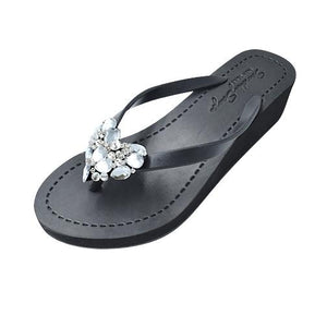 Chelsea Heart (Crystal) - Women's Mid Wedge