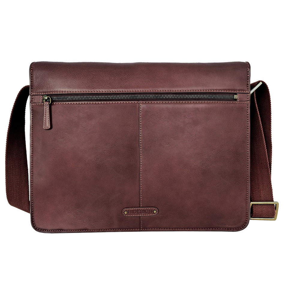 Aiden Leather Business Laptop Messenger Cross Body Bag