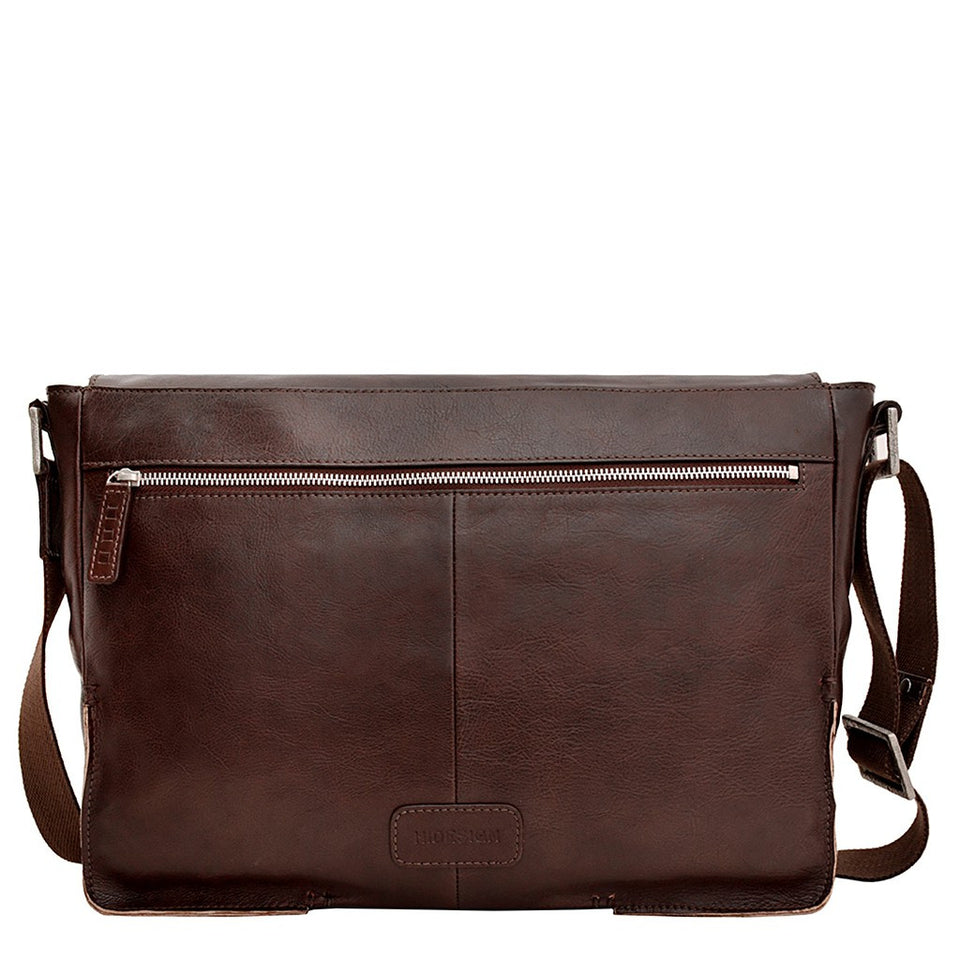 Hidesign Fred Leather Business Laptop Messenger Cross Body Bag