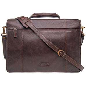 Hidesign Charles Large Double Gusset Leather 17" Laptop Compatible Briefcase Work Bag