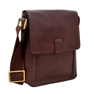 Aiden Small Leather Messenger Cross Body Bag