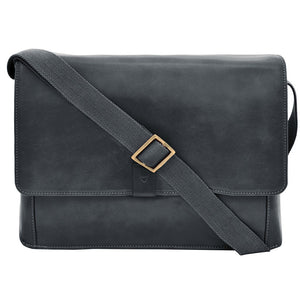 Aiden Leather Business Laptop Messenger Cross Body Bag