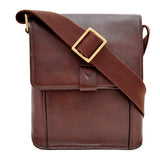 Aiden Small Leather Messenger Cross Body Bag
