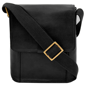 Aiden Small Leather Messenger Cross Body Bag