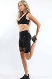 Malibu Seamless Activewear Short Leggings  - Black