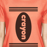 Crayon Womens Peach Shirt