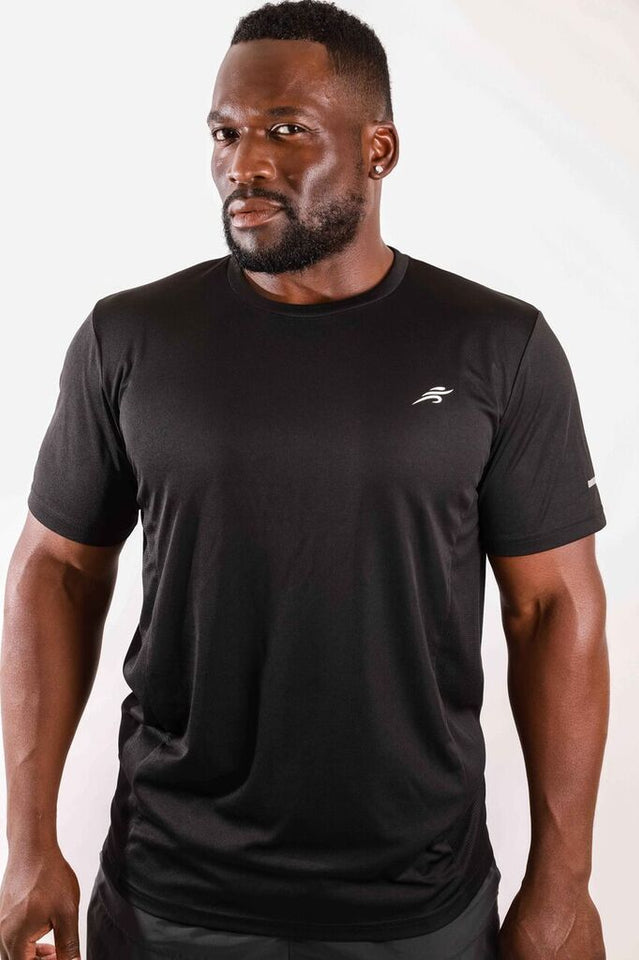 Burk Short Sleeve Shirt - Black With White Logo
