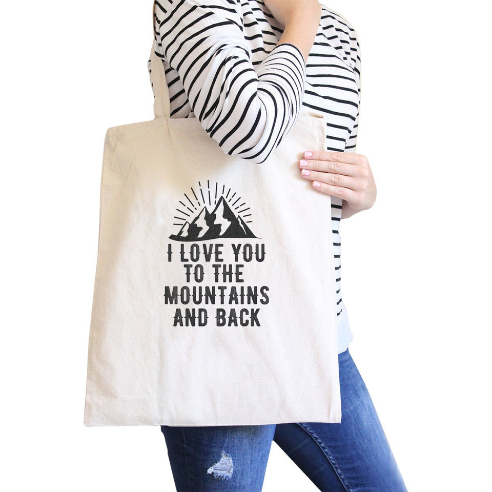 Mountain and Back Natural Canvas Bag Gift Ideas for Mountain Lovers