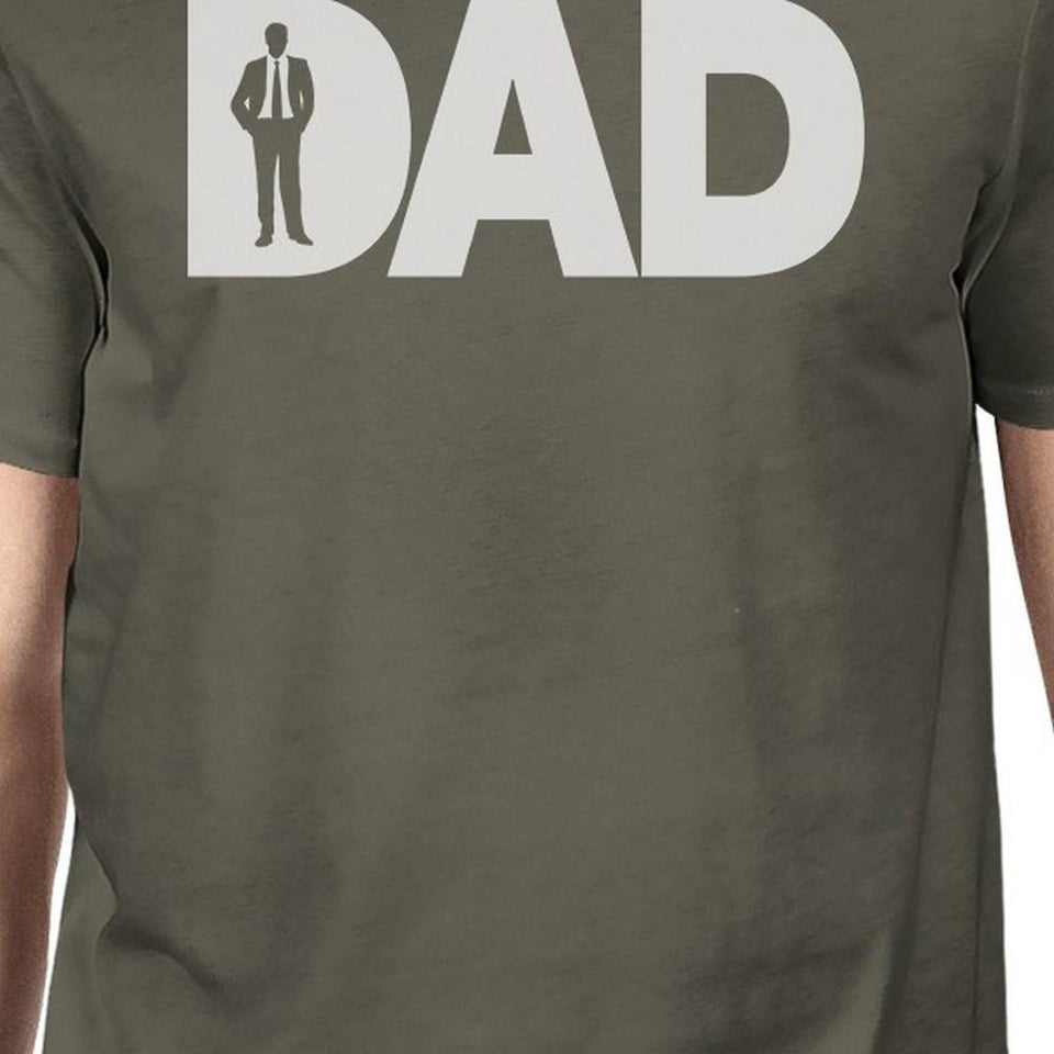 Dad Business Mens Dark Grey Graphic Top Funny Working Dad Design