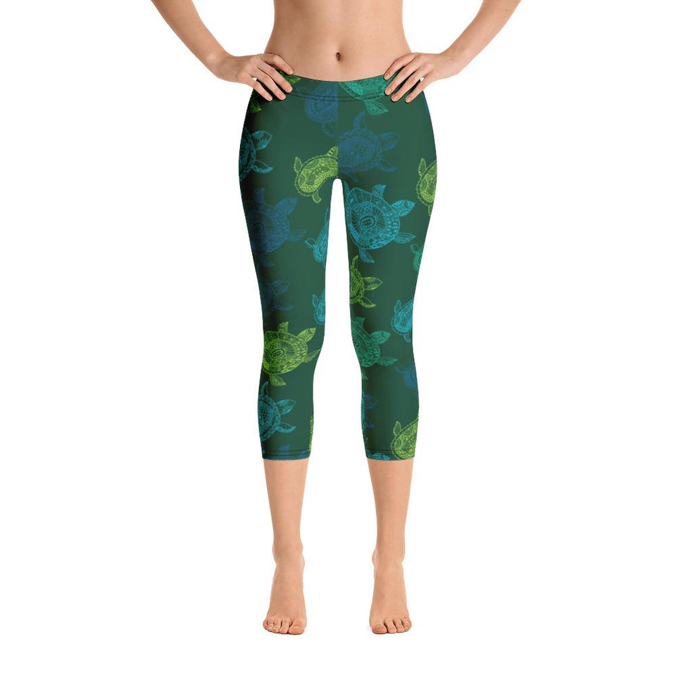 Women's All Day Comfort Turtle Capri Leggings