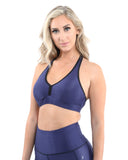 SALE! 50% OFF! Venice Activewear Sports Bra - Navy [MADE IN ITALY] - Size Small