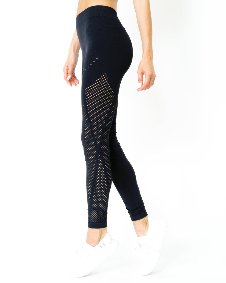 Milano Seamless Set - Leggings & Sports Bra - Black