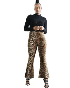 Oxford Leopard Print Pants