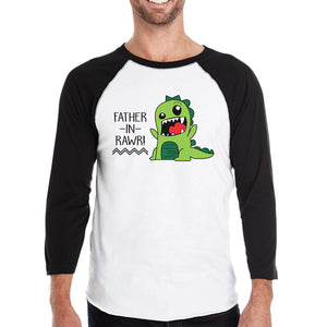 Father-In-Rawr Baseball Raglan Shirt Fathers Day Gifts for in Laws