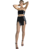 Laurel Lace-Up Mini Skirt