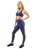 SALE! 50% OFF! Venice Activewear Sports Bra - Navy [MADE IN ITALY] - Size Small