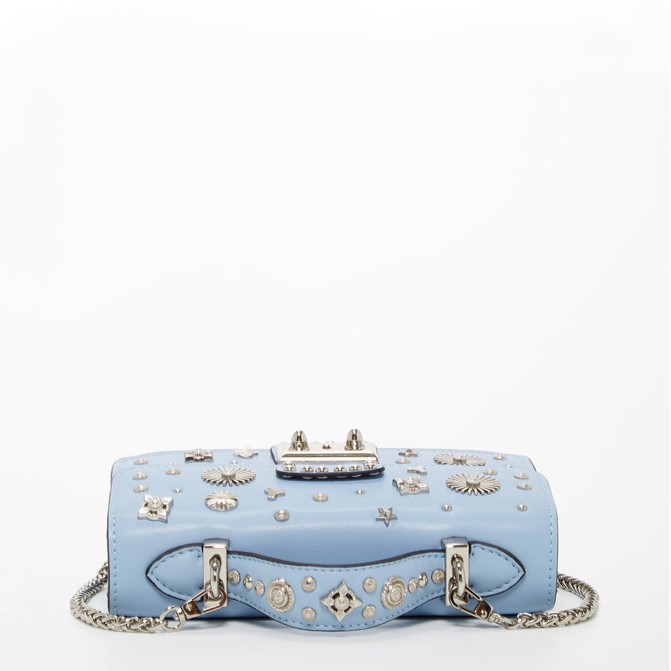 The Hollywood Light Blue Small Leather Bag