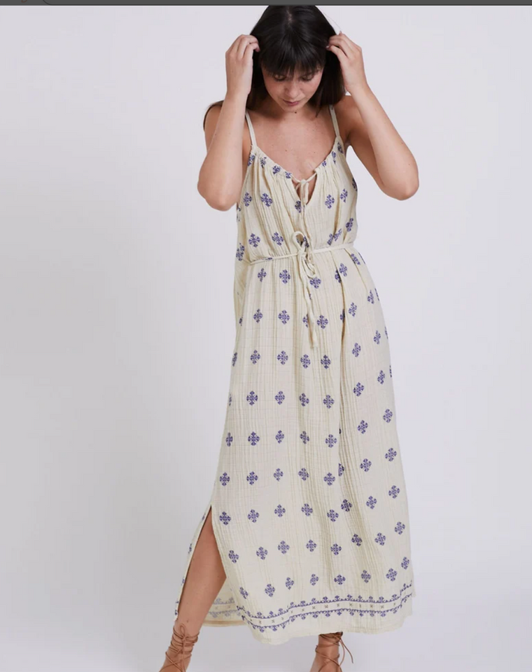 Waffle Dress , Organic Cotton Maxi Dress , Tank Summer Dress. Red Boho Dress