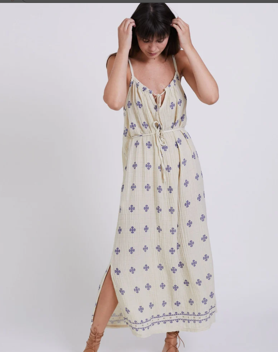 Waffle Dress , Organic Cotton Maxi Dress , Tank Summer Dress. Red Boho Dress