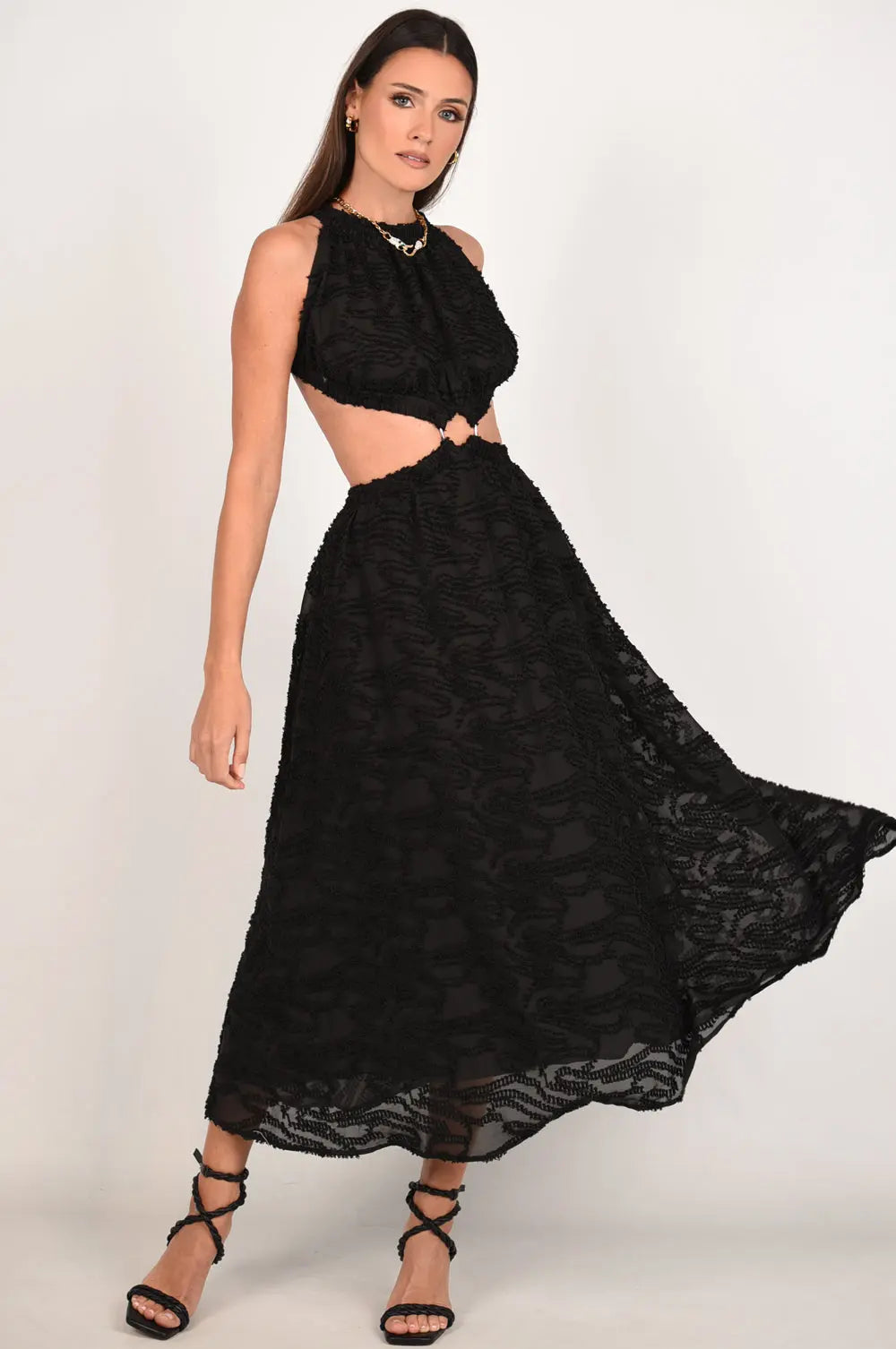 Out of Your Reach Maxi Backless Dress