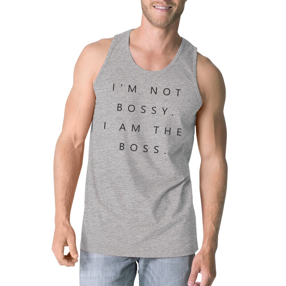 I'm Not Bossy Mens Funny Saying Gym Tank Top Humorous Gift for Him
