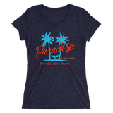 Women's Palm Trees Are My Paradise Customizable Triblend (Personalize This!)