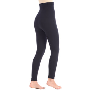 New Full Shaping Legging With Double Layer 5" Waistband - Black