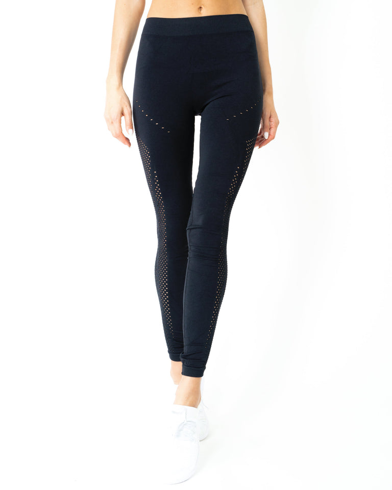 Milano Seamless Set - Leggings & Sports Bra - Black