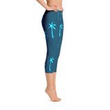 Women's All Day Comfort Capri Leggings Under the Palms