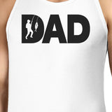 Dad Fish Mens White Graphic Tanks Unique Dad Gifts From Daughter