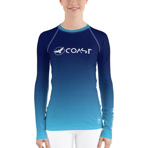 Women's Ocean Fade Sleeve Performance Rash Guard UPF 40+