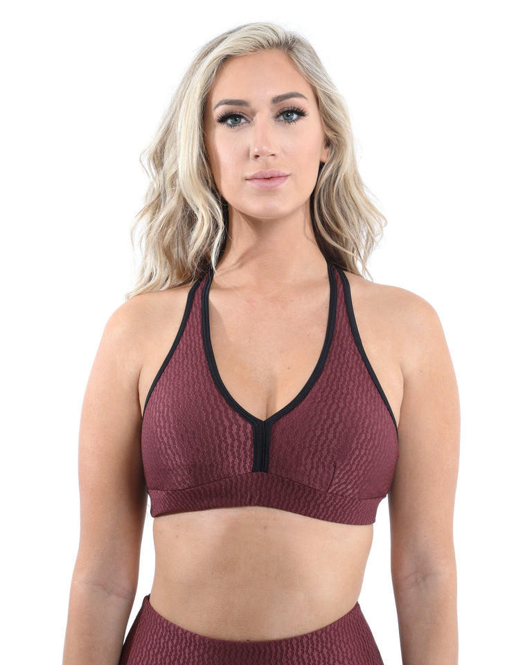 Verona Activewear Sports Bra - Maroon