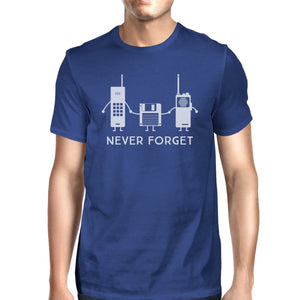 Never Forget Mens Royal Blue Shirt