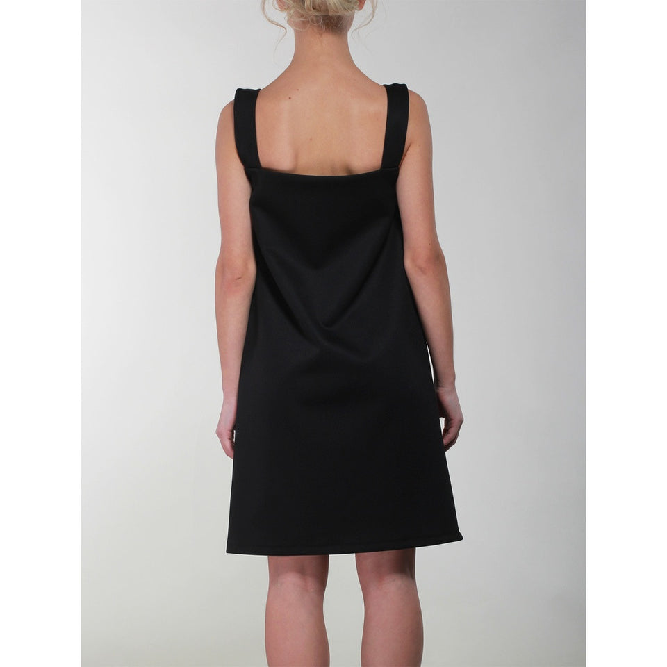 Black hand embellished pinafore