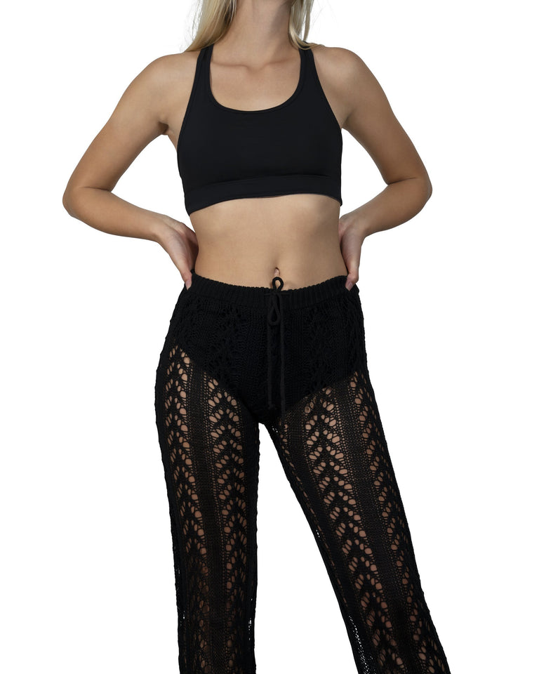 Kimridge Crochet Pant - Black