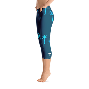 Women's All Day Comfort Capri Leggings Under the Palms