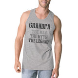 Legend Grandpa Mens Cute Funny Family Day Sleeveless Top Best Gift