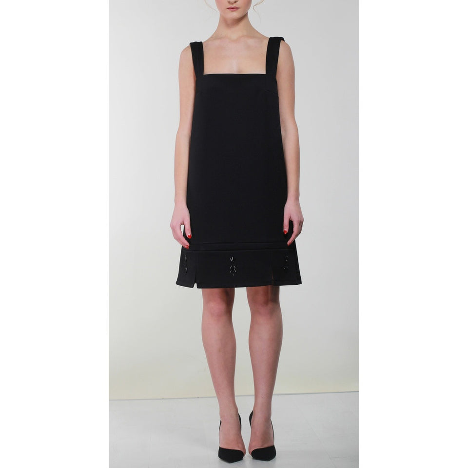 Black hand embellished pinafore