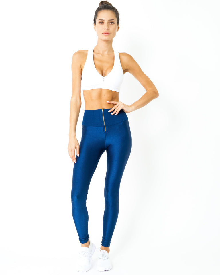 Nova Glam Body Sculpting Leggings - Navy Blue