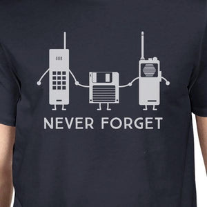 Never Forget Mens Navy Shirt