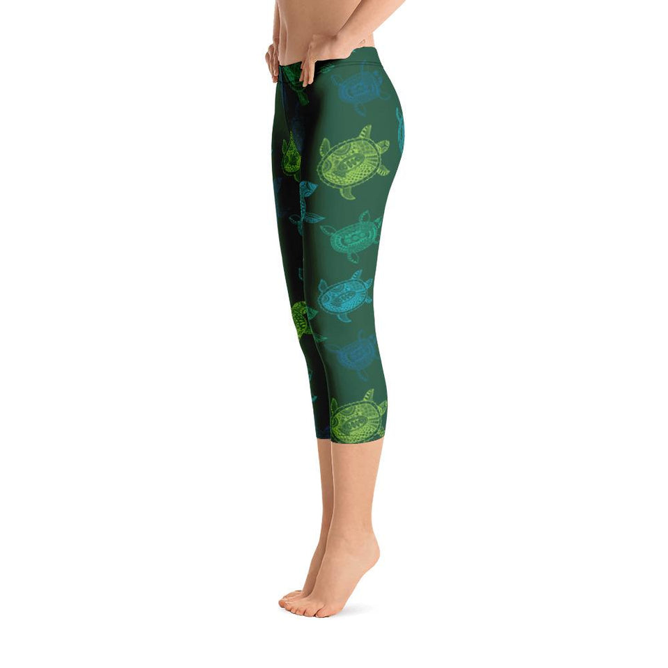 Women's All Day Comfort Turtle Capri Leggings
