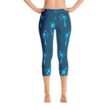 Women's All Day Comfort Capri Leggings Under the Palms