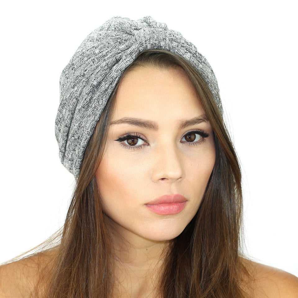 Rib Knit Sweater Turban