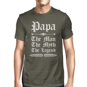Vintage Gothic Papa Mens Popular Fathers Day Tee Shirt Best Gift