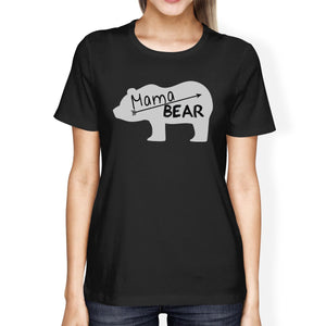Mama Bear Women's Black Short Sleeve Top Perfect Summer Trip Shirt