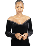 Hartford Off-Shoulder Velvet Mini Dress