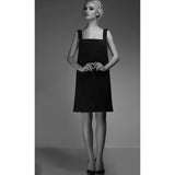 Black hand embellished pinafore