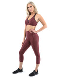 Verona Activewear Sports Bra - Maroon